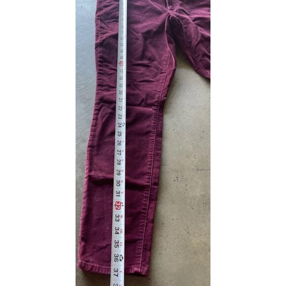 Vintage Universal thread high-rise skinny pants Women’s Sz 8/29 R Red Velvet - Picture 5 of 14